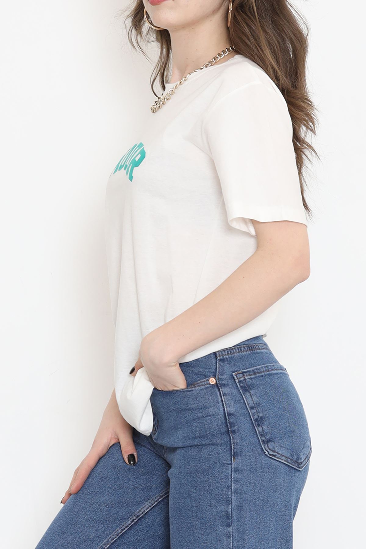 Baskılı Pamuk Tişört Benetton  - 872.1019.