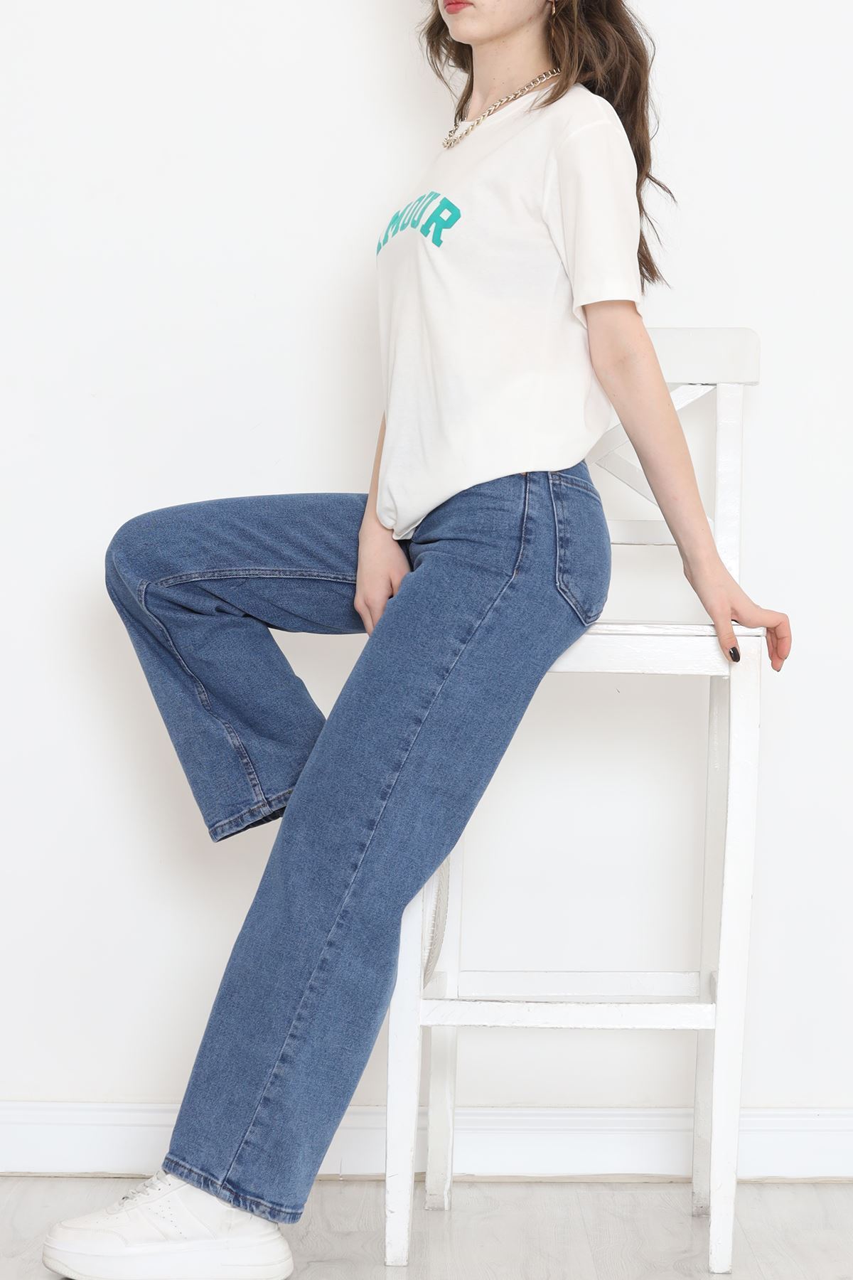 Baskılı Pamuk Tişört Benetton  - 872.1019.