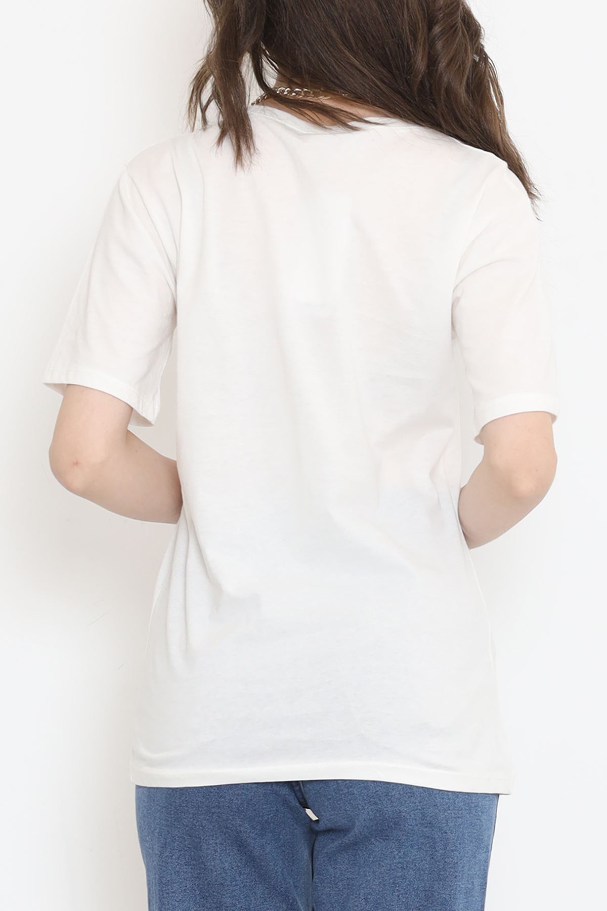 Panel Baskılı Pamuk Tişört Siyah - 873.1019.