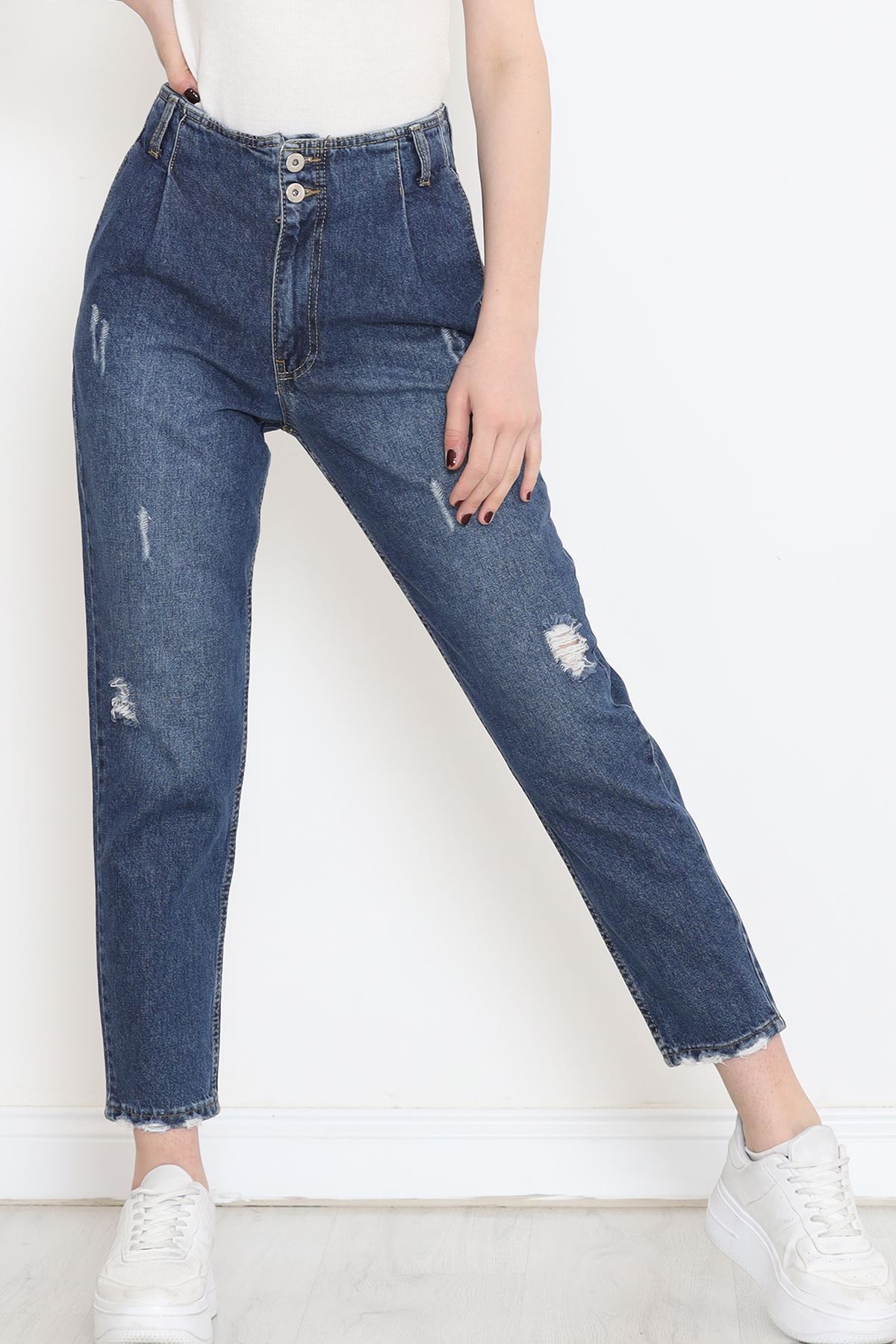 Paça Pensli Kot Pantolon Koyumavi - 1528.1367.