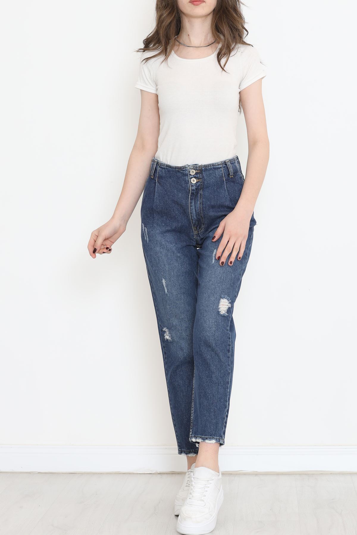 Paça Pensli Kot Pantolon Koyumavi - 1528.1367.