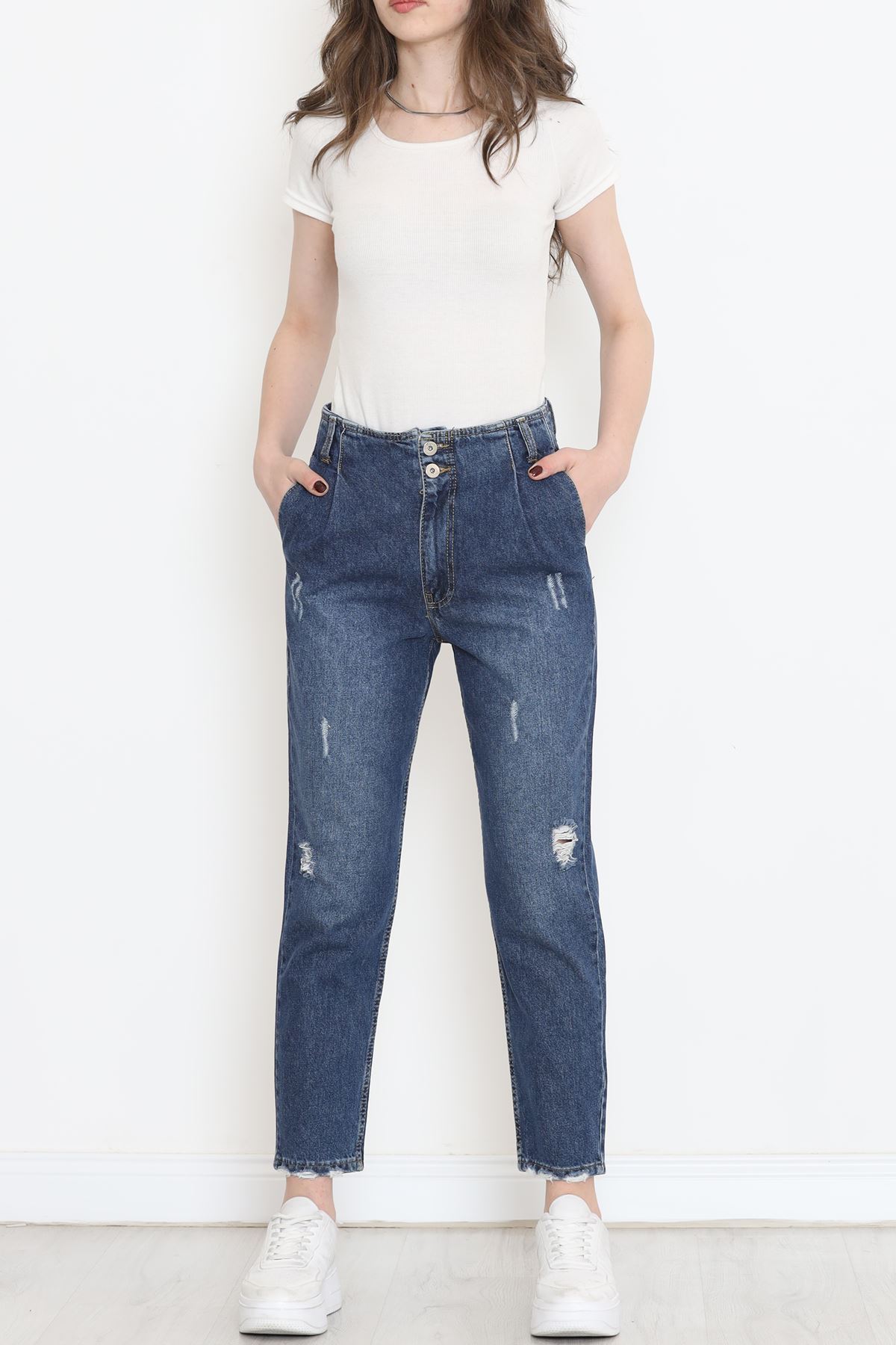 Paça Pensli Kot Pantolon Koyumavi - 1528.1367.