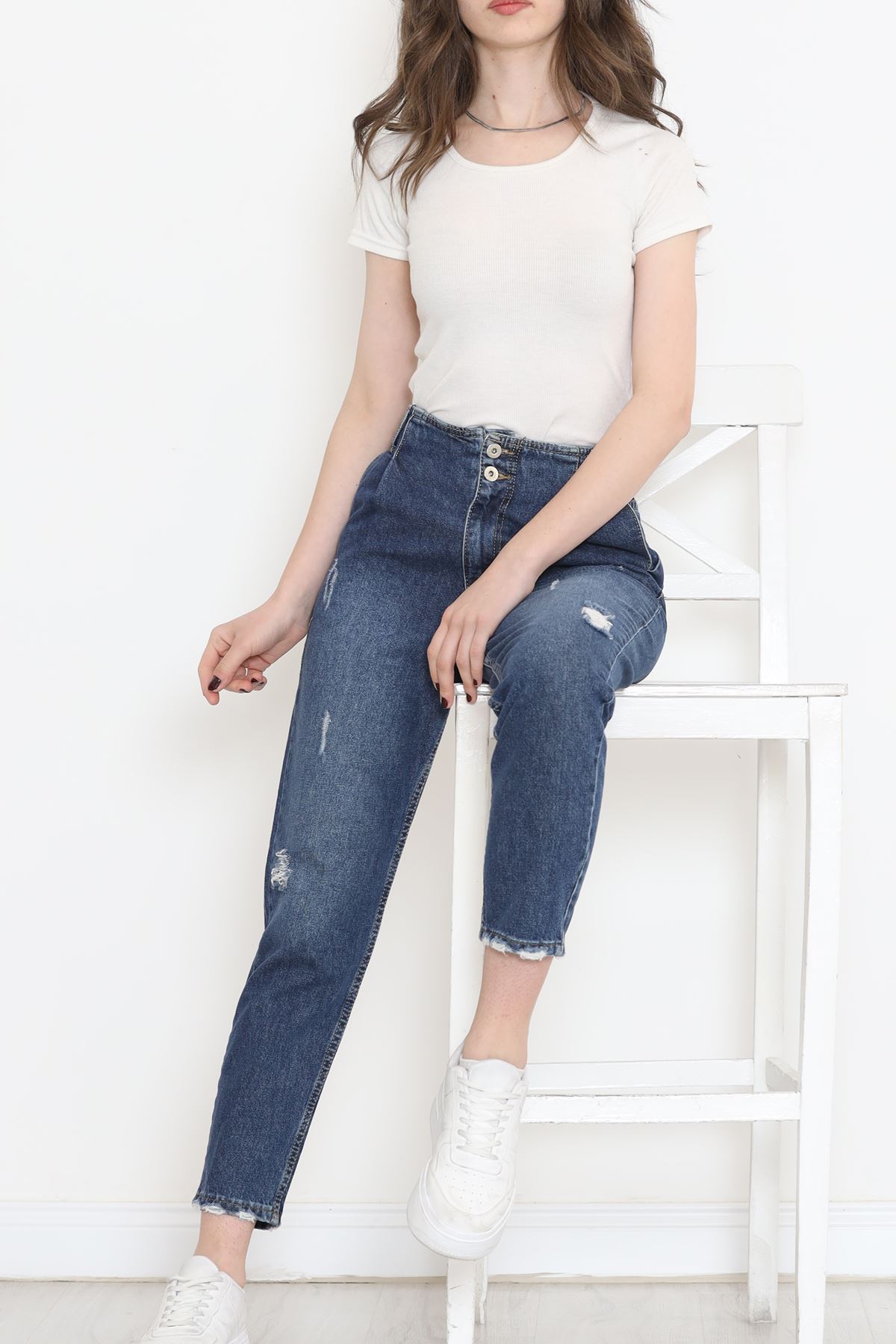 Paça Pensli Kot Pantolon Koyumavi - 1528.1367.