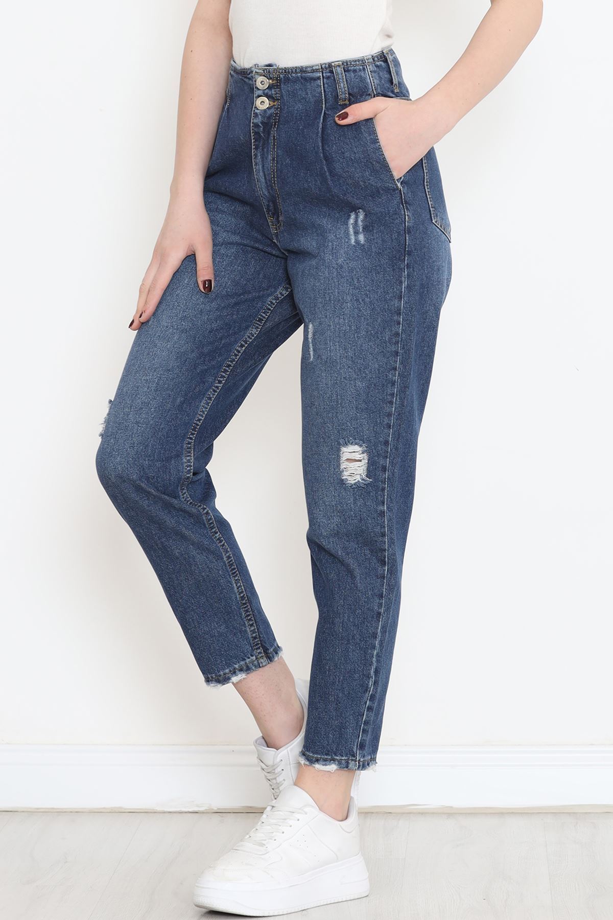 Paça Pensli Kot Pantolon Koyumavi - 1528.1367.