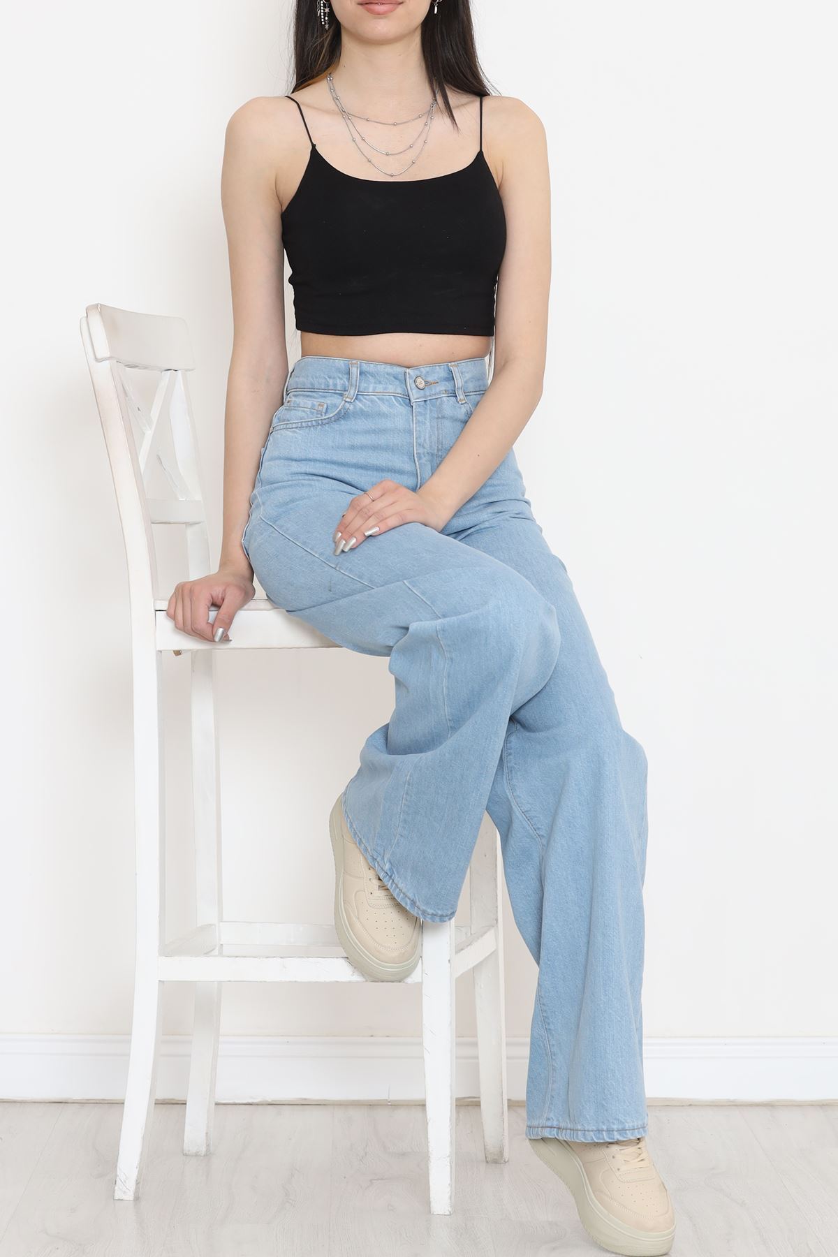 Palazzo Kot Pantolon Açıkmavi - 18258.1831.