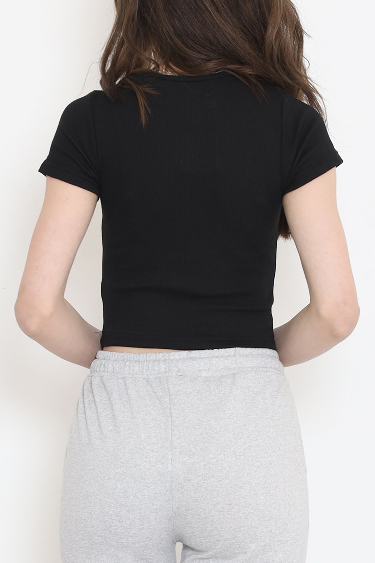 Kaşkorse Bisiklet Yaka Body Siyah - 17395.1723.