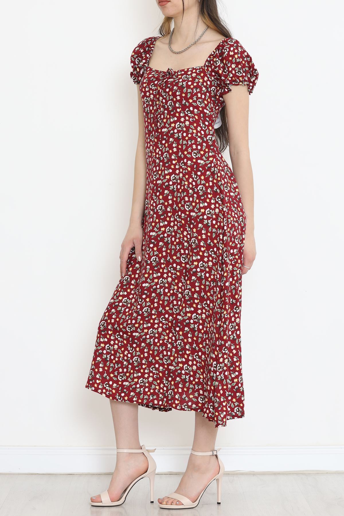 Karpuz Kol Elbise Bordo - 152338.701.