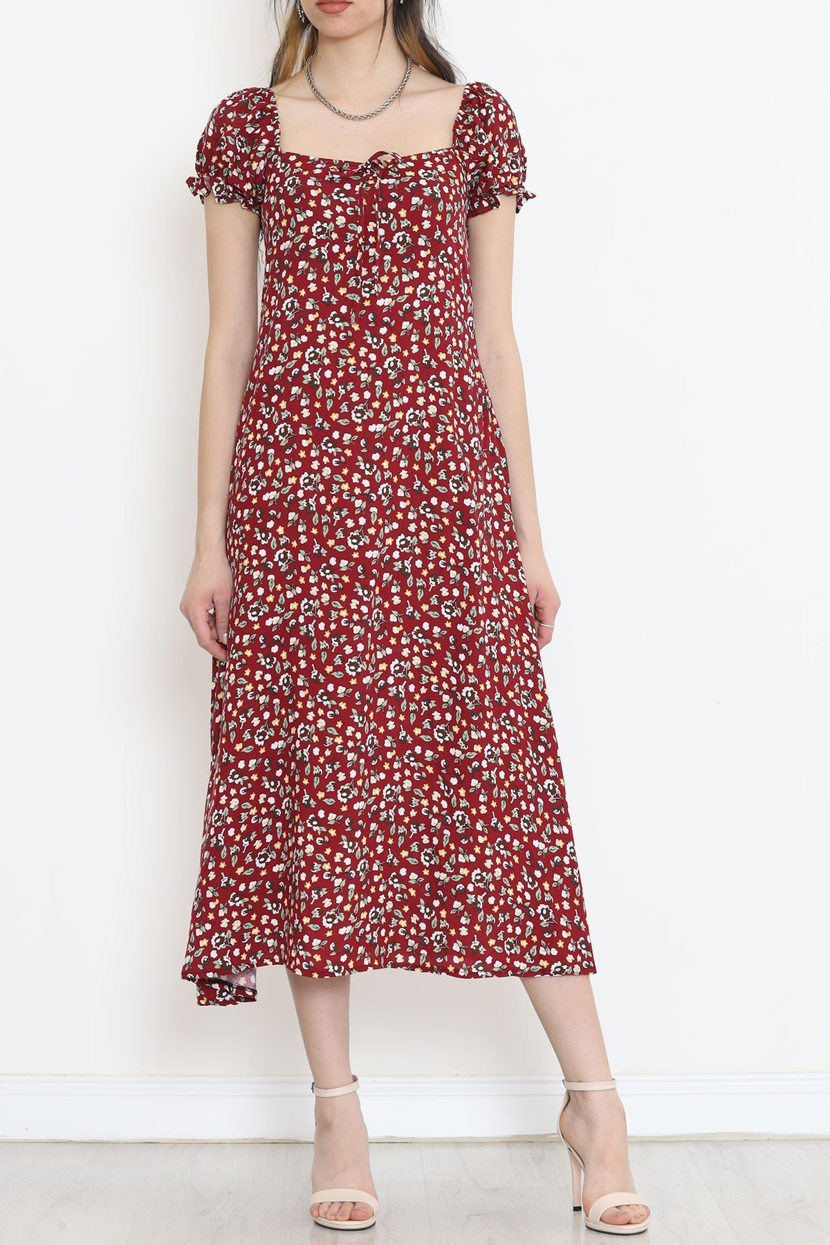 Karpuz Kol Elbise Bordo - 152338.701.