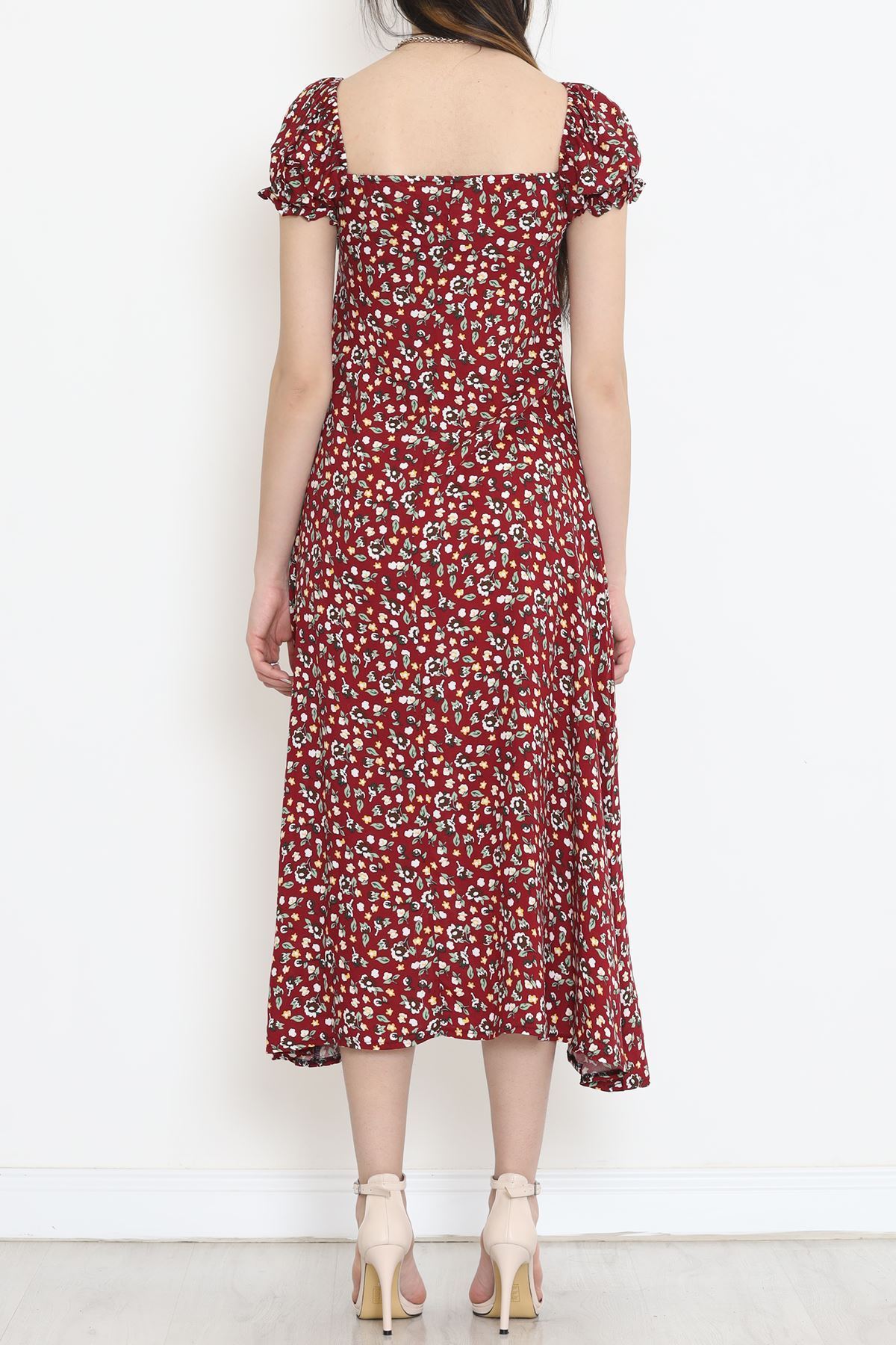 Karpuz Kol Elbise Bordo - 152338.701.