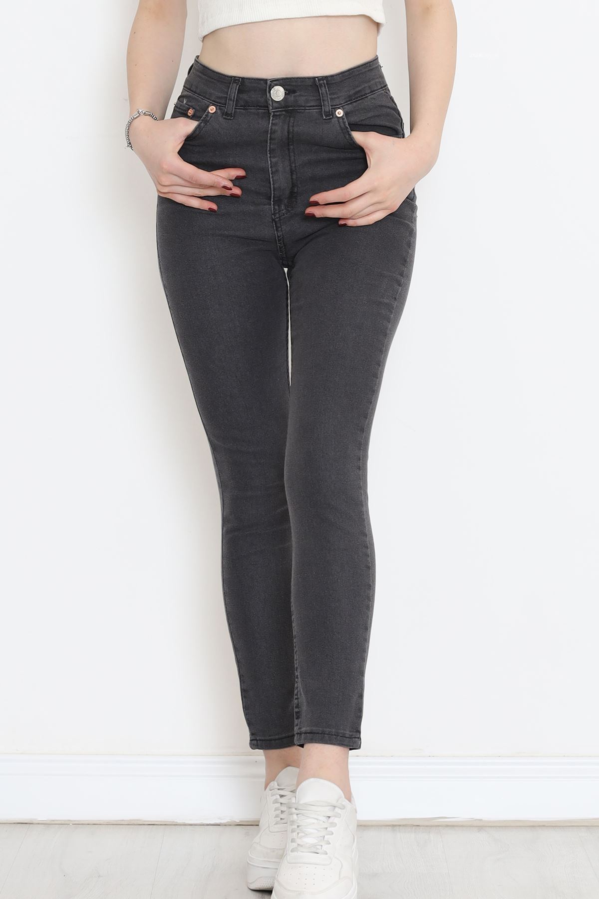 Süper Likra Kot Pantolon Füme - 18200.1431.