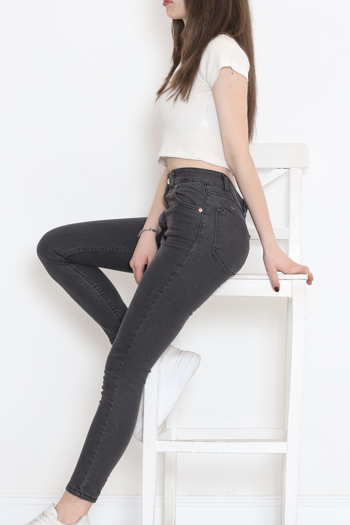 Süper Likra Kot Pantolon Füme - 18200.1431.