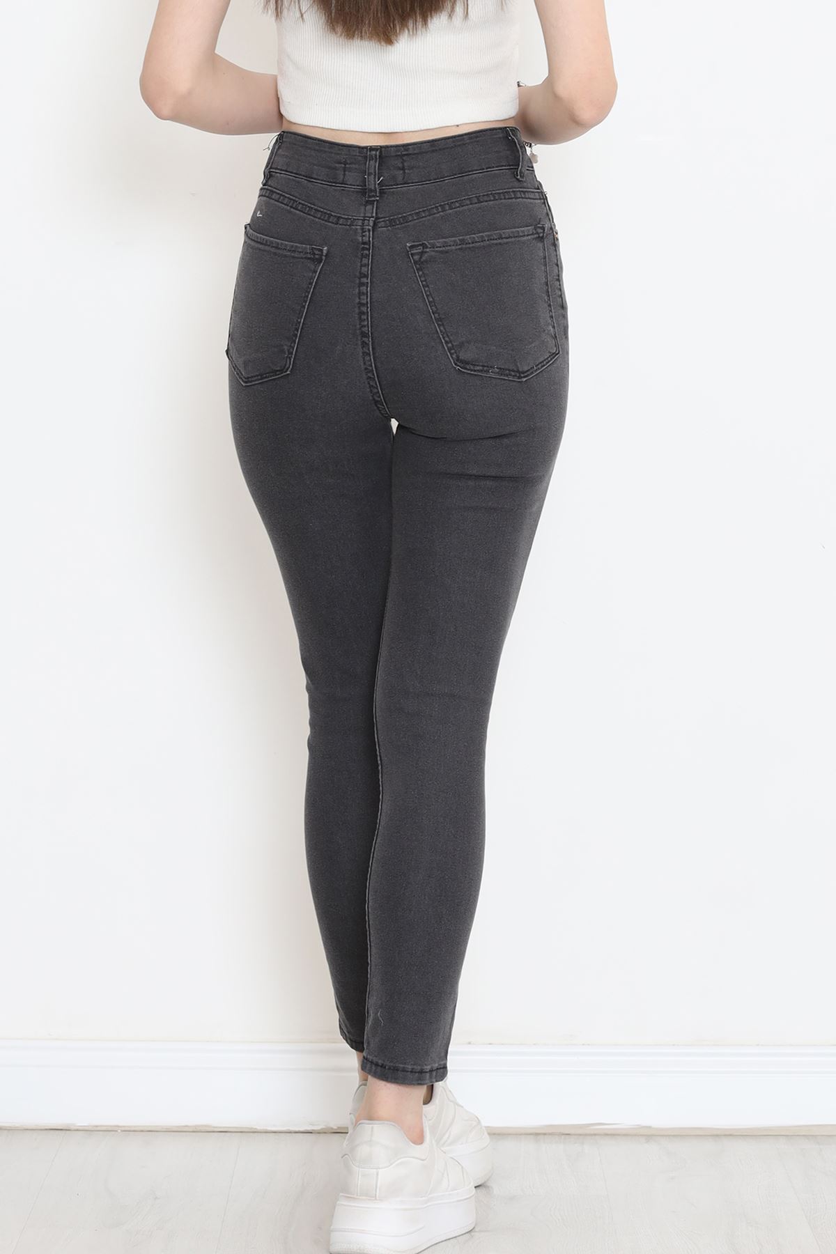 Süper Likra Kot Pantolon Füme - 18200.1431.