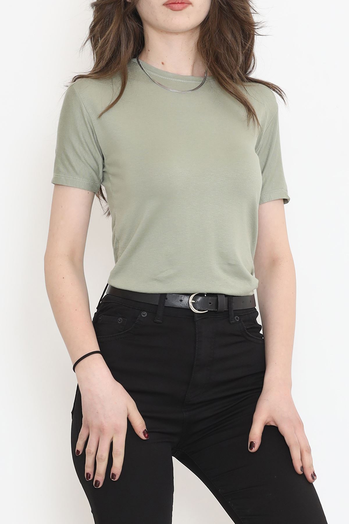 Bisiklet Yaka Kısa Kol Body Çağla - 20248.1778.