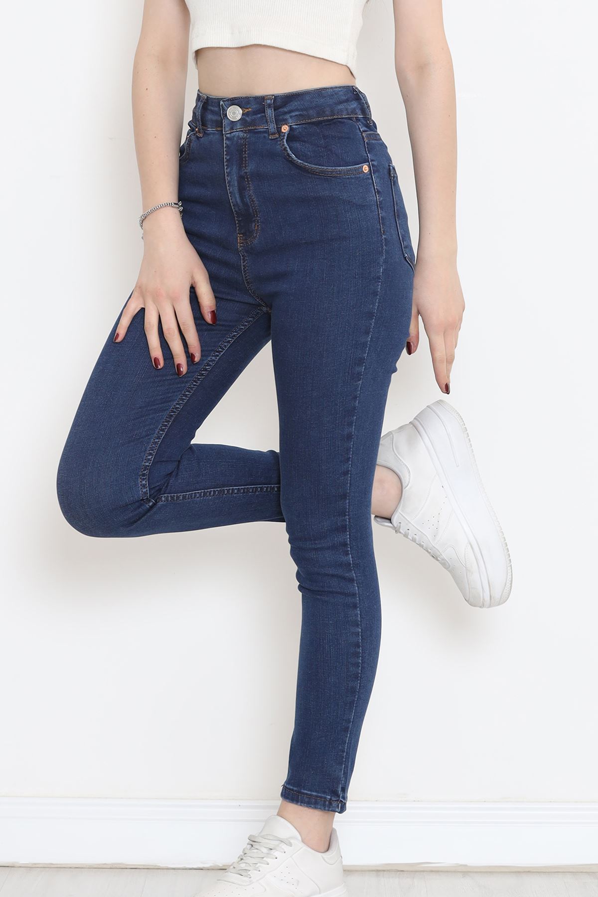 Süper Likra Kot Pantolon Mavi4 - 18200.1431.