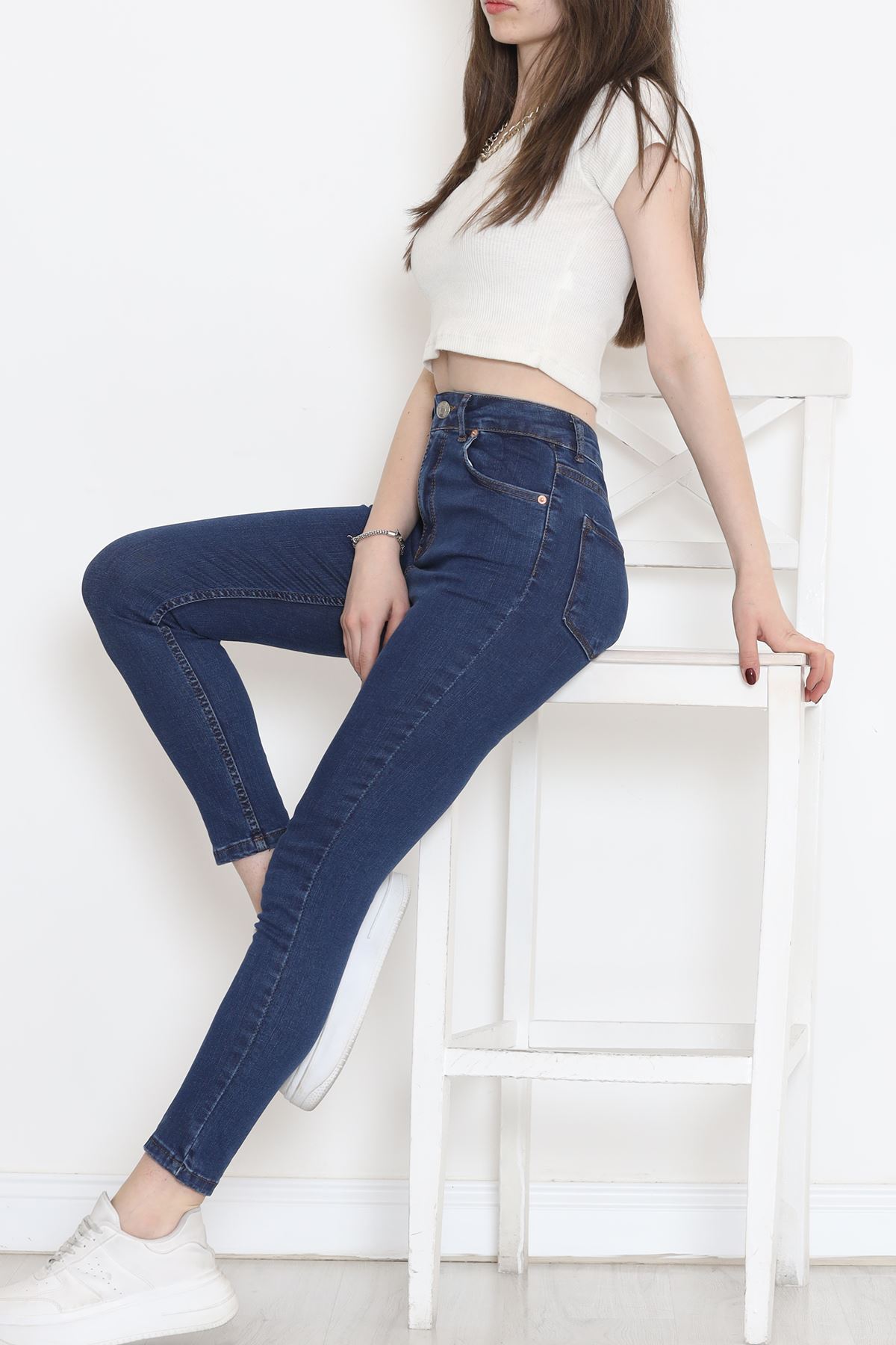 Süper Likra Kot Pantolon Mavi4 - 18200.1431.