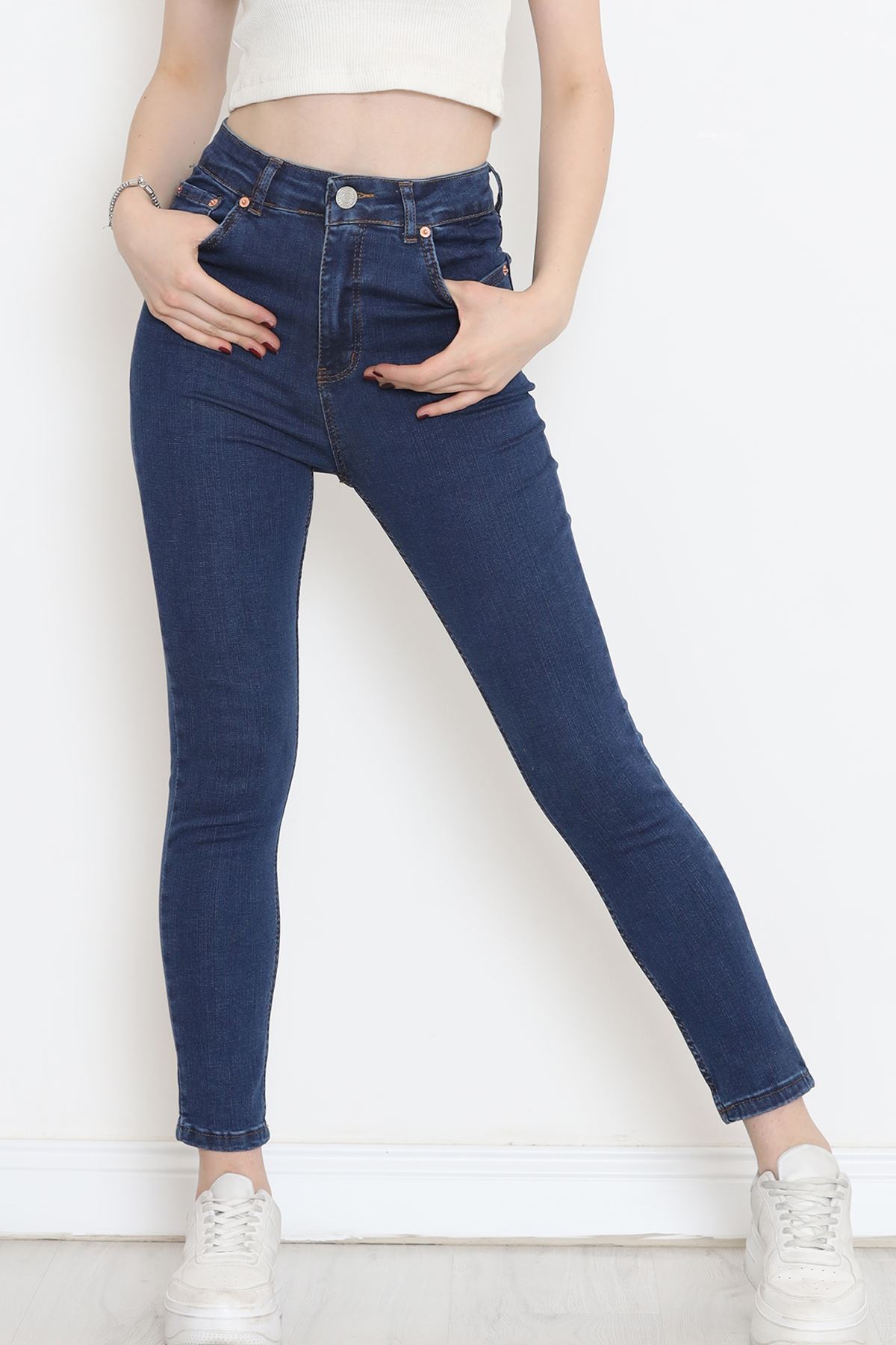 Süper Likra Kot Pantolon Mavi4 - 18200.1431.