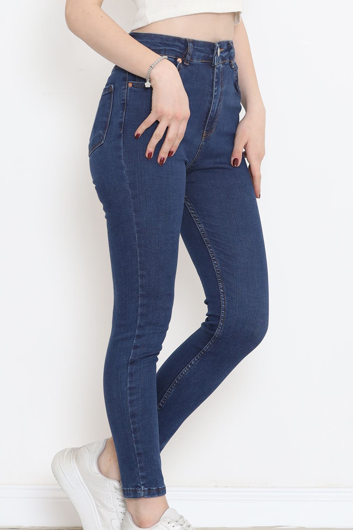 Süper Likra Kot Pantolon Mavi4 - 18200.1431.