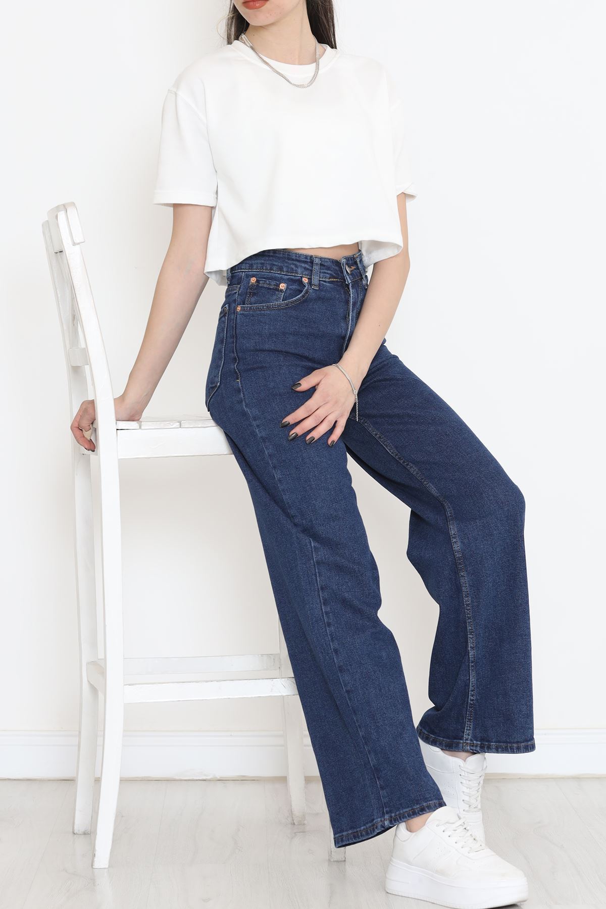 Palazzo Kot Pantolon Mavi1 - 17285.1431.