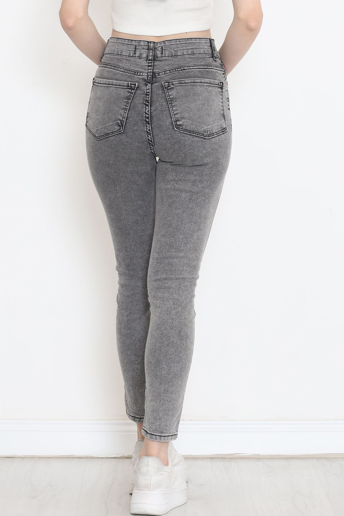 Süper Likra Kot Pantolon Gri - 18200.1431.
