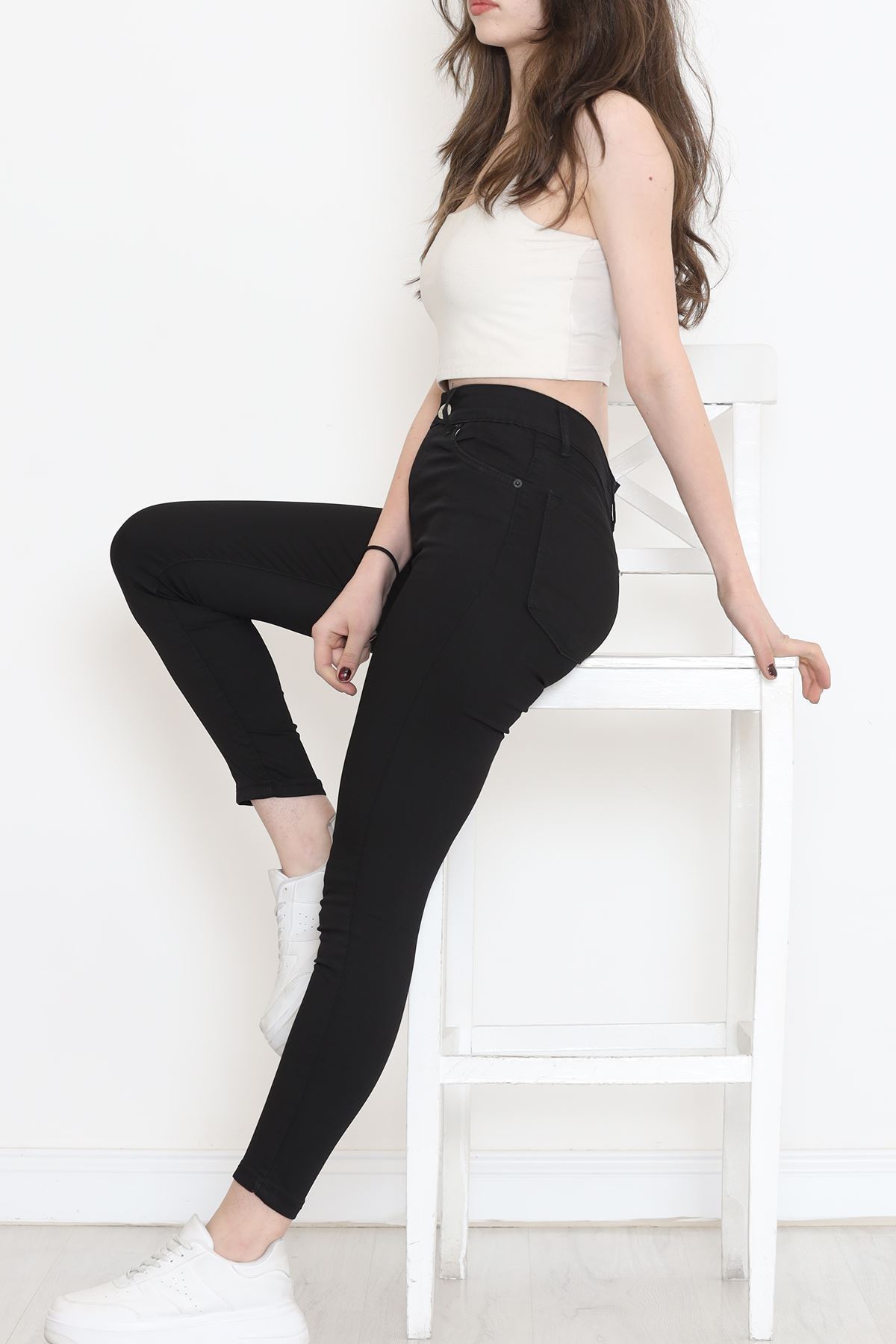 Dar Paça Kot Pantolon Siyah2 - 11918.1431.