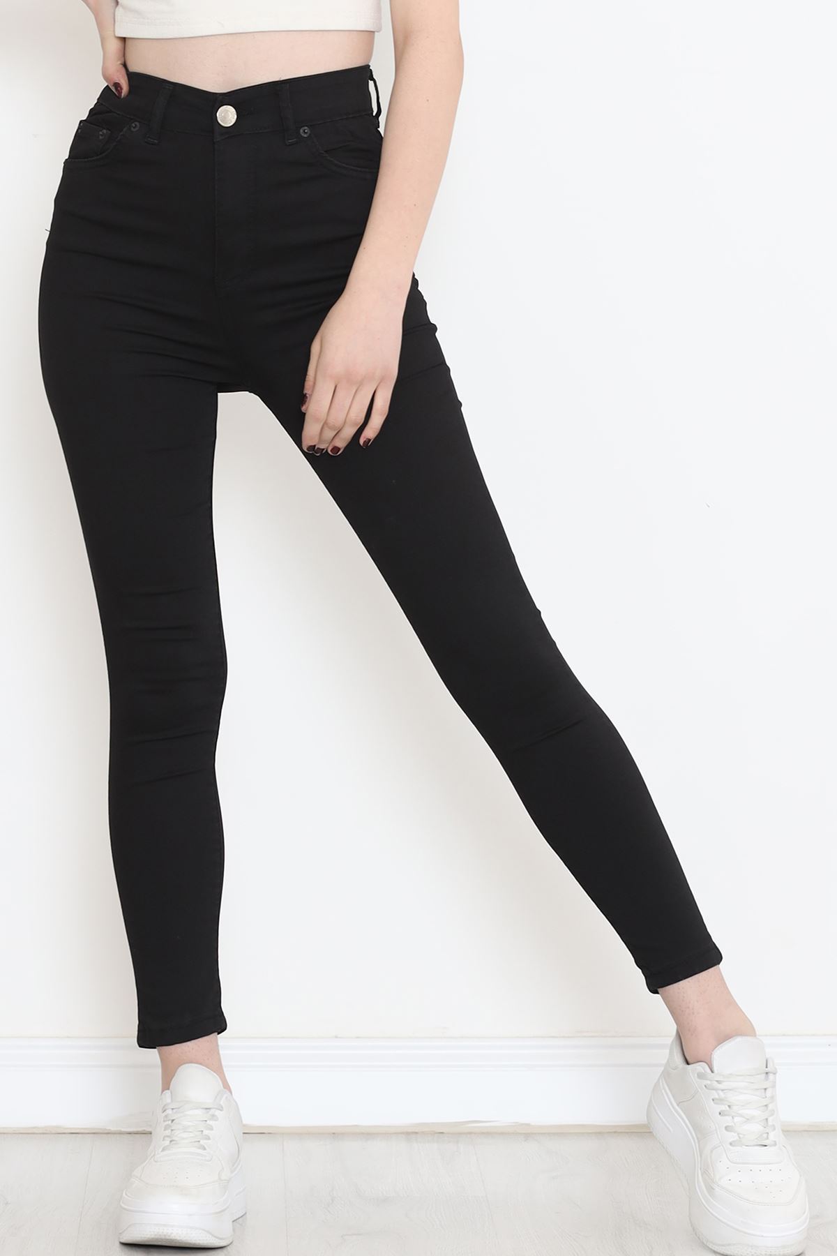 Dar Paça Kot Pantolon Siyah2 - 11918.1431.