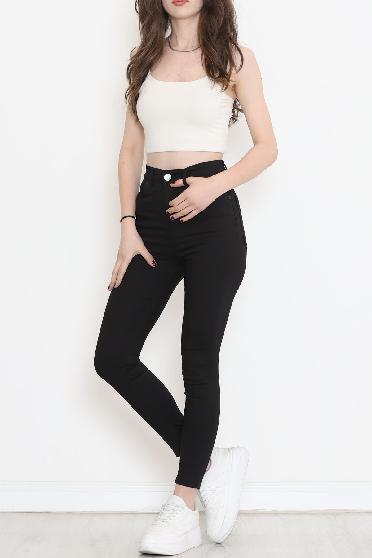 Dar Paça Kot Pantolon Siyah2 - 11918.1431.