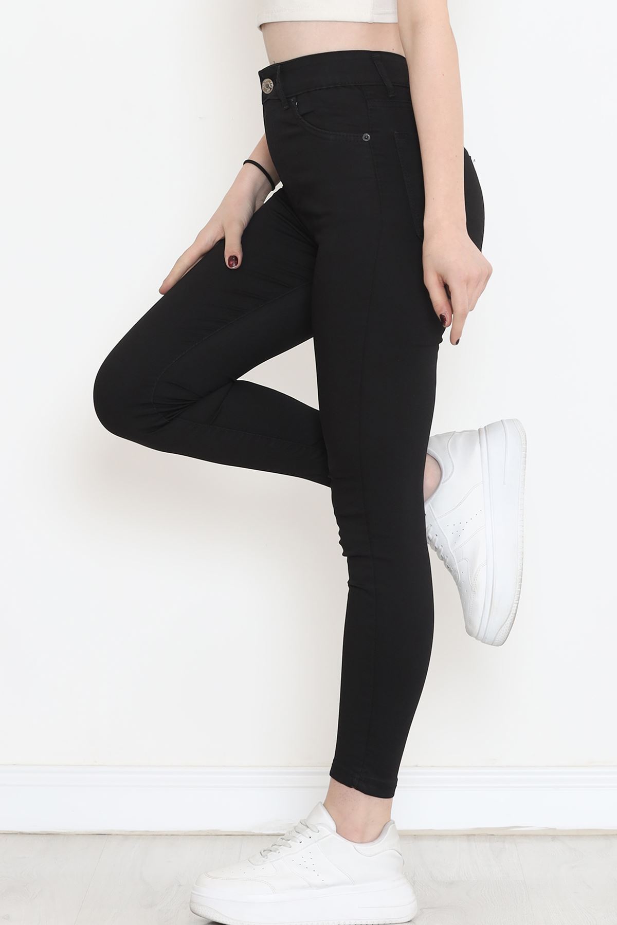 Dar Paça Kot Pantolon Siyah2 - 11918.1431.