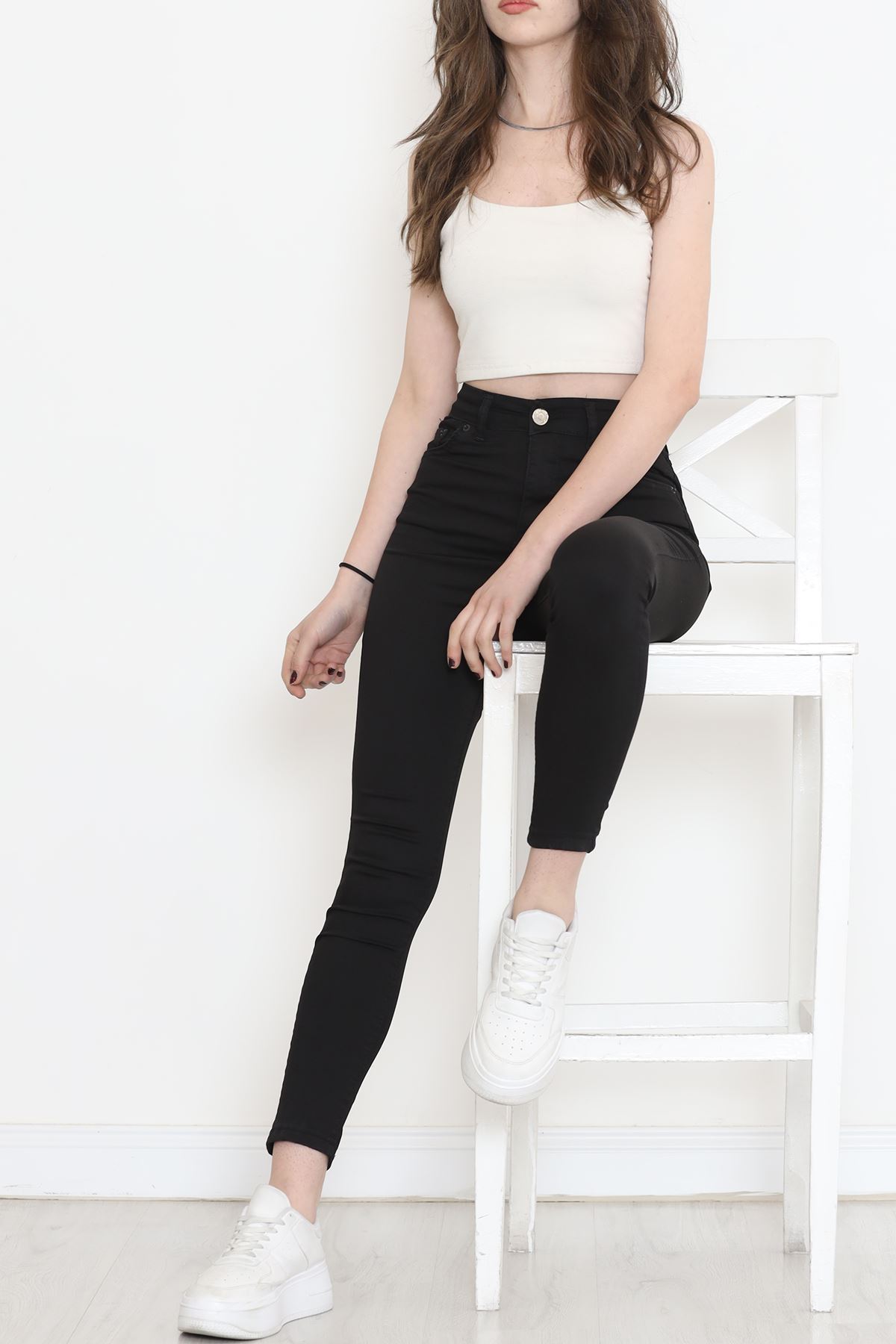 Dar Paça Kot Pantolon Siyah2 - 11918.1431.