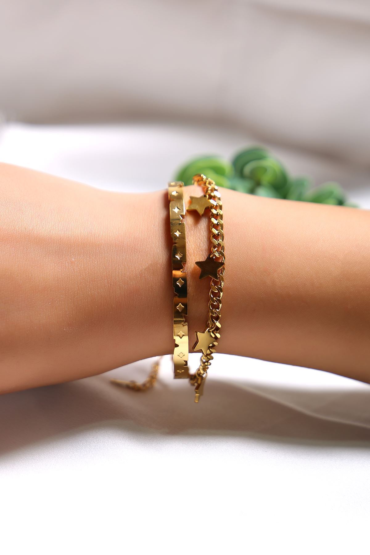 Çelik Bileklik Gold - 17710.1804.