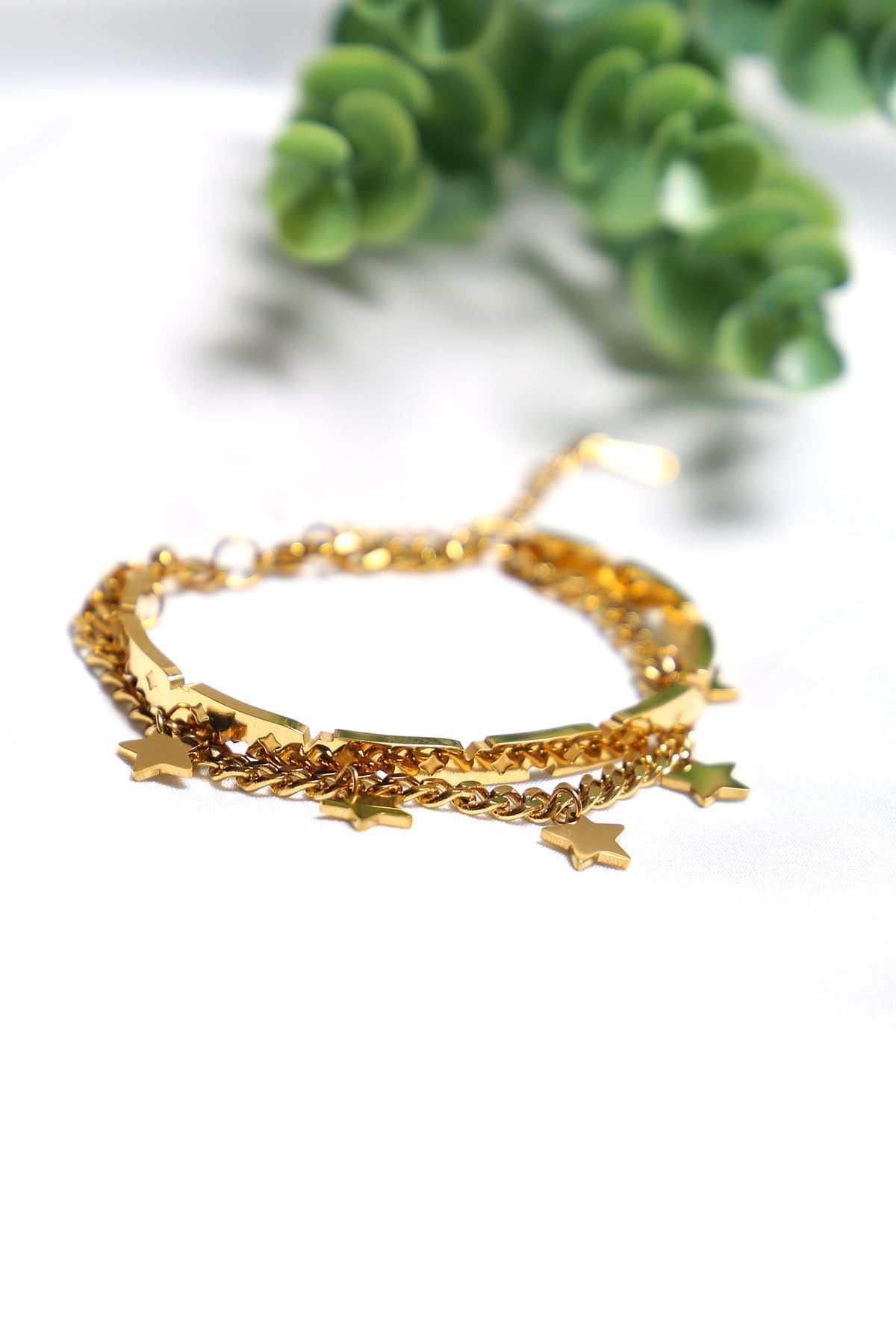 Çelik Bileklik Gold - 17710.1804.