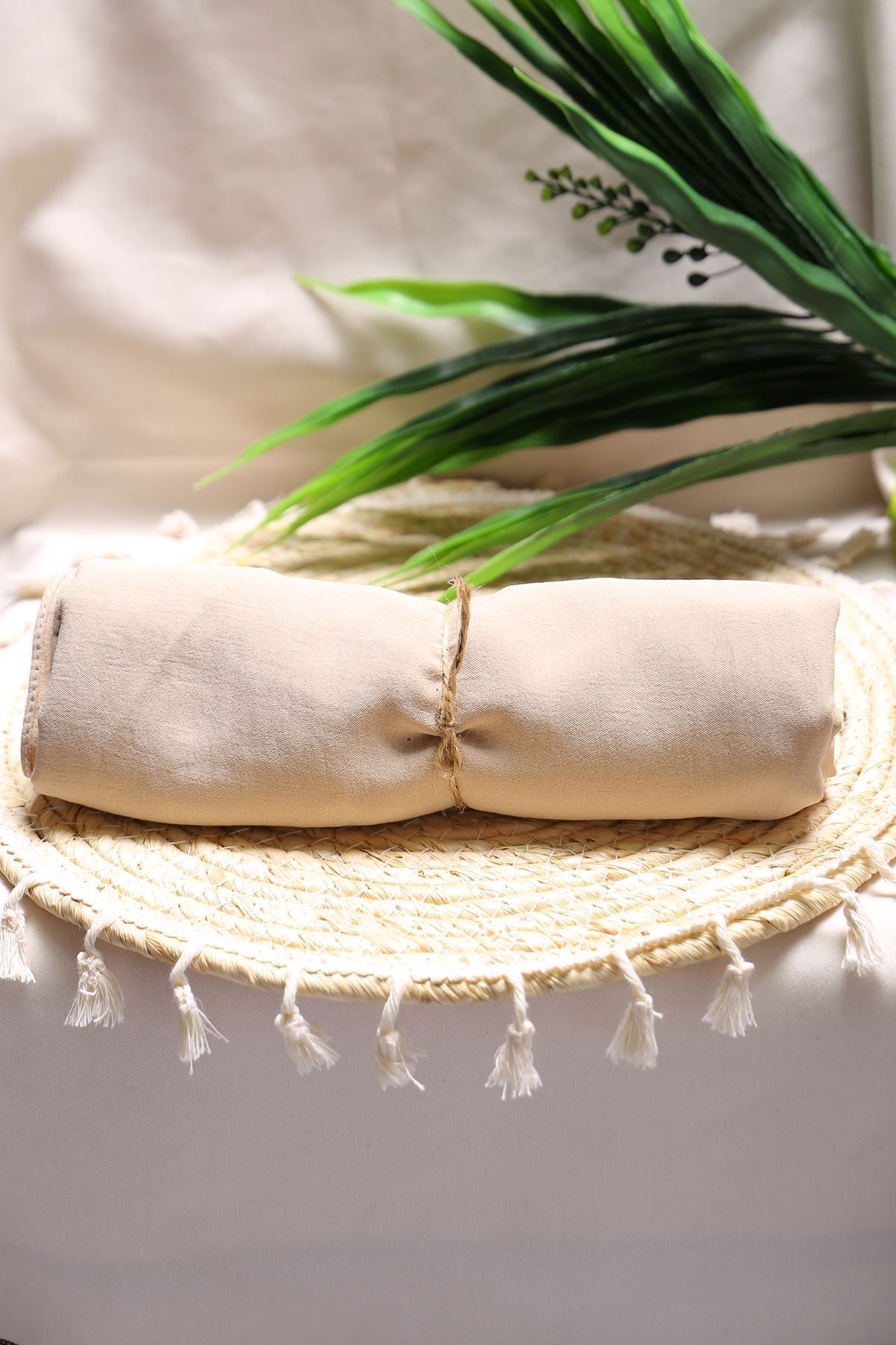 Lüks Jazz Şal Bej - 17713.1817.