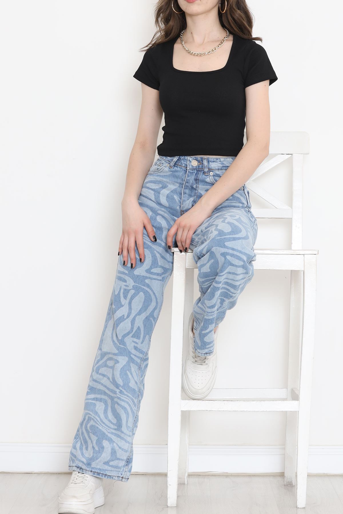 Kare Yaka Kısa Kol Body Siyah - 18180.1723.