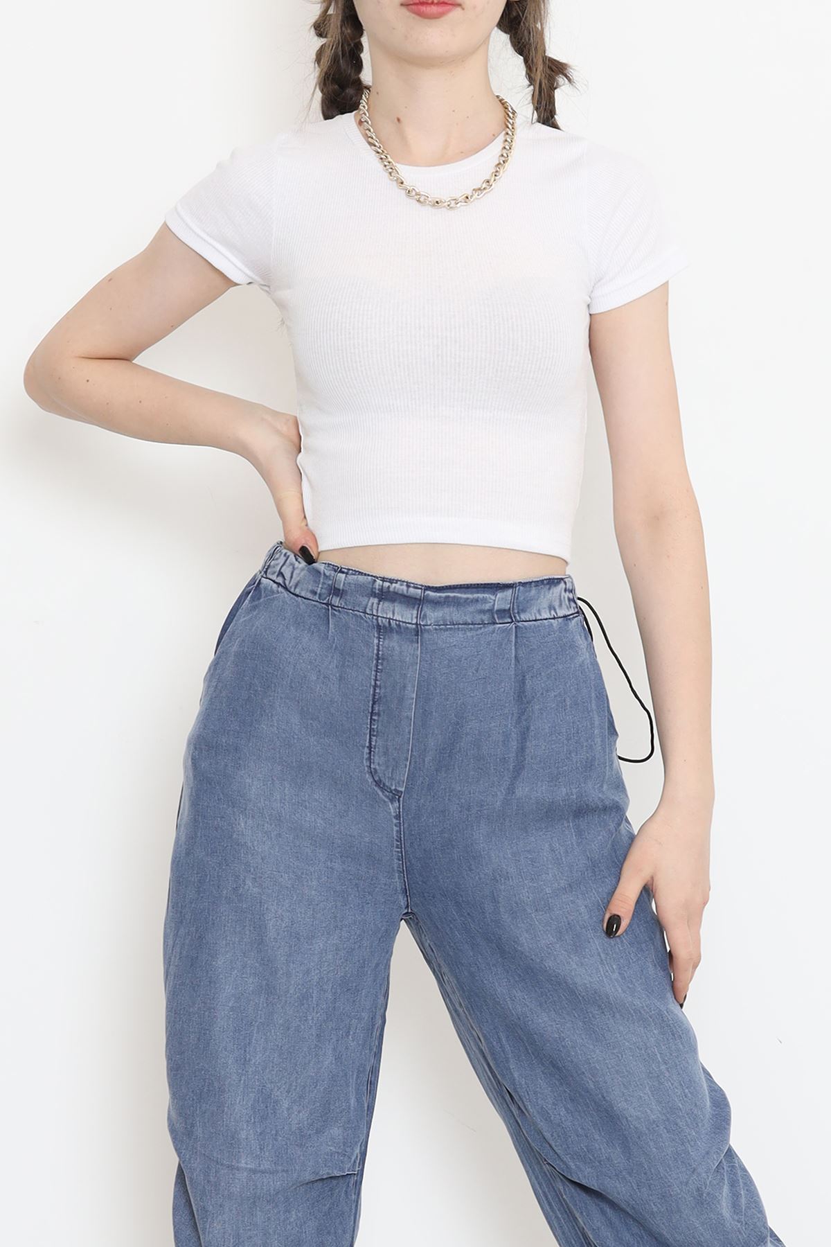 Kaşkorse Bisiklet Yaka Body Beyaz - 17395.1723.