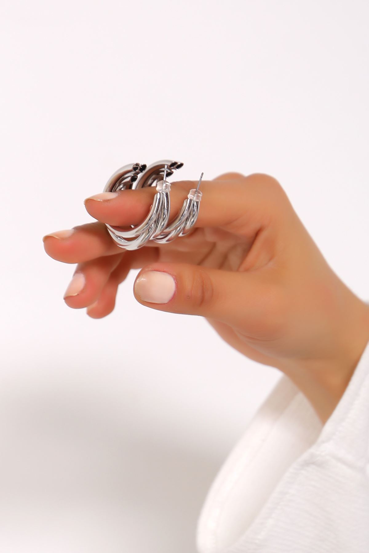 Çelik Küpe Gümüş5 - 18266.1805.