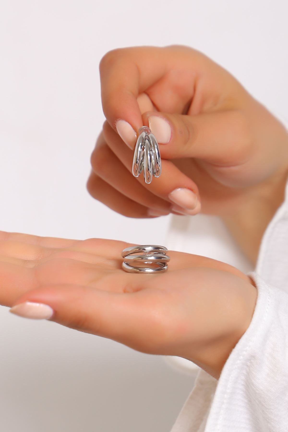 Çelik Küpe Gümüş9 - 18266.1805.