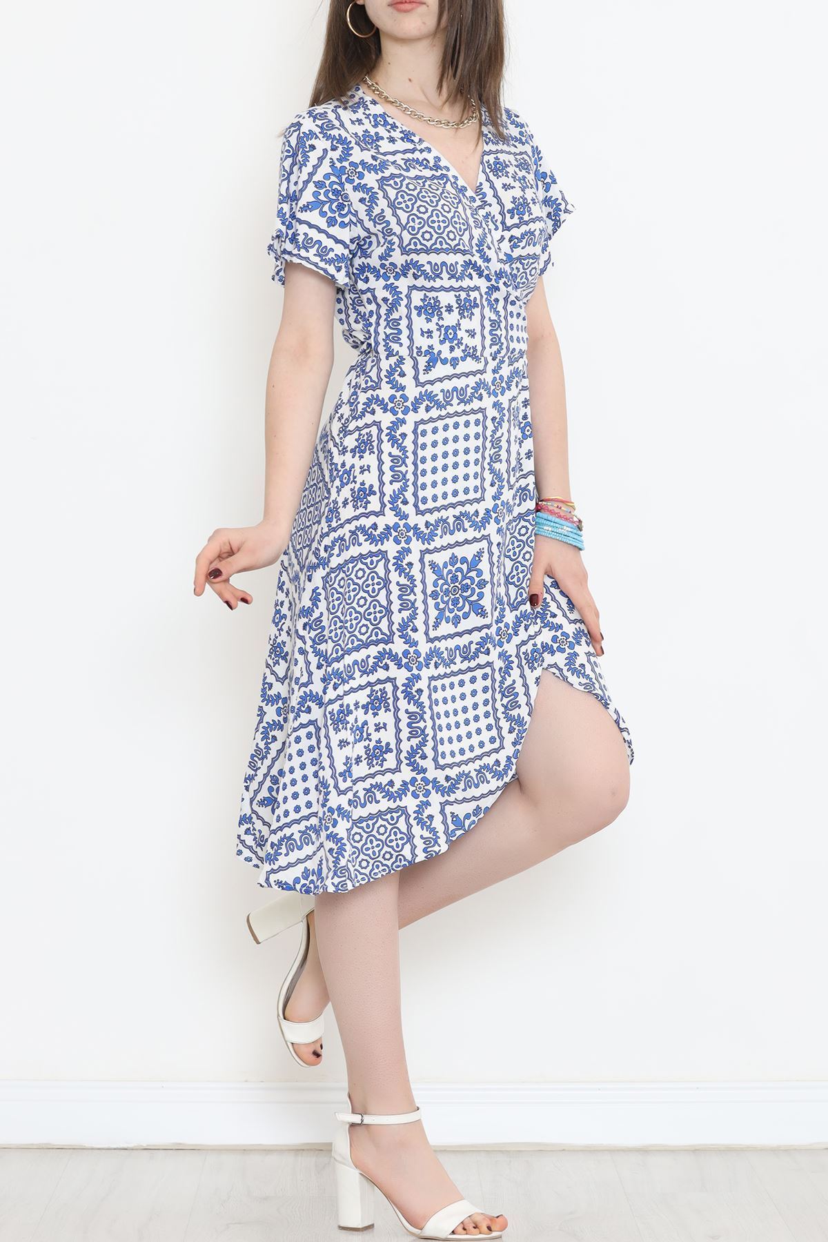 Kimono Elbise Saks - 152341.701.