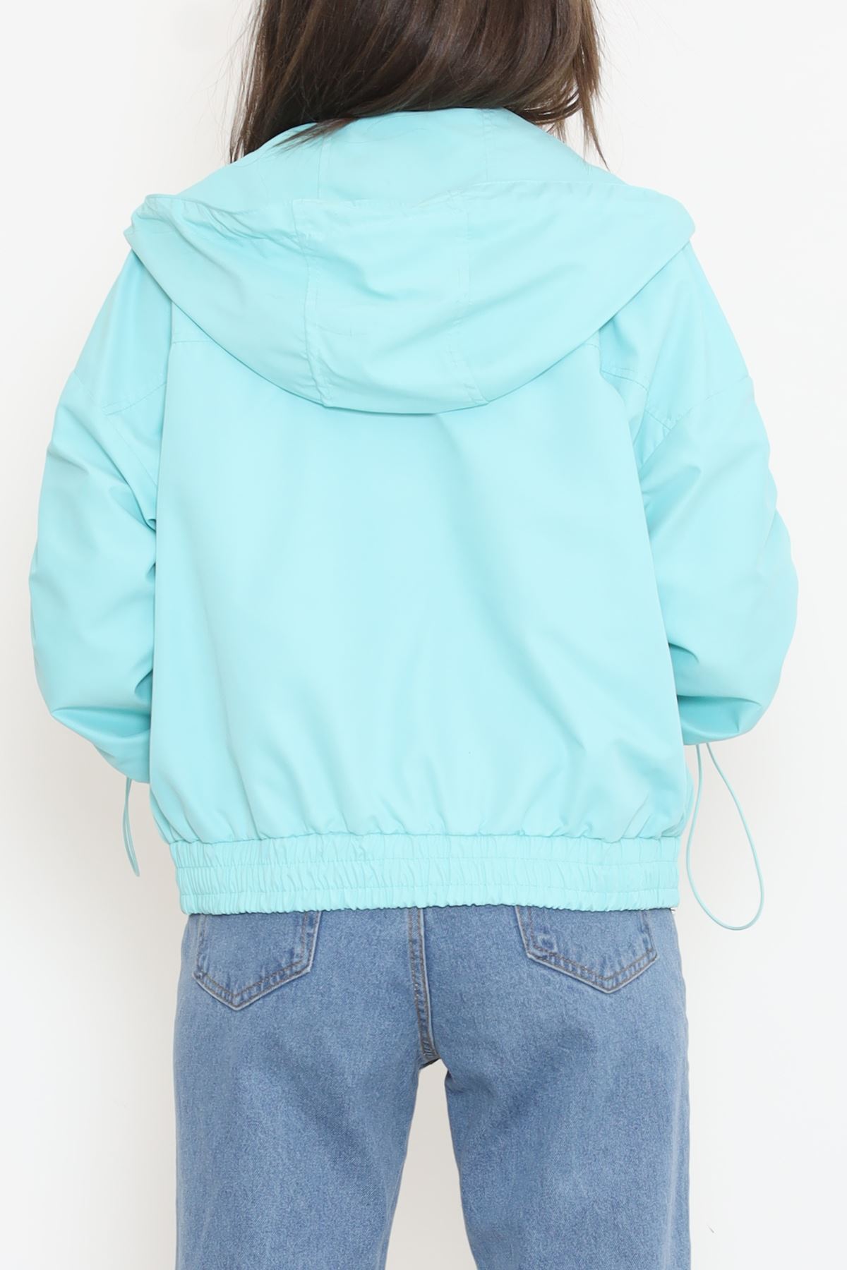 Büzgülü Yağmurluk Mint - 1428.1367.