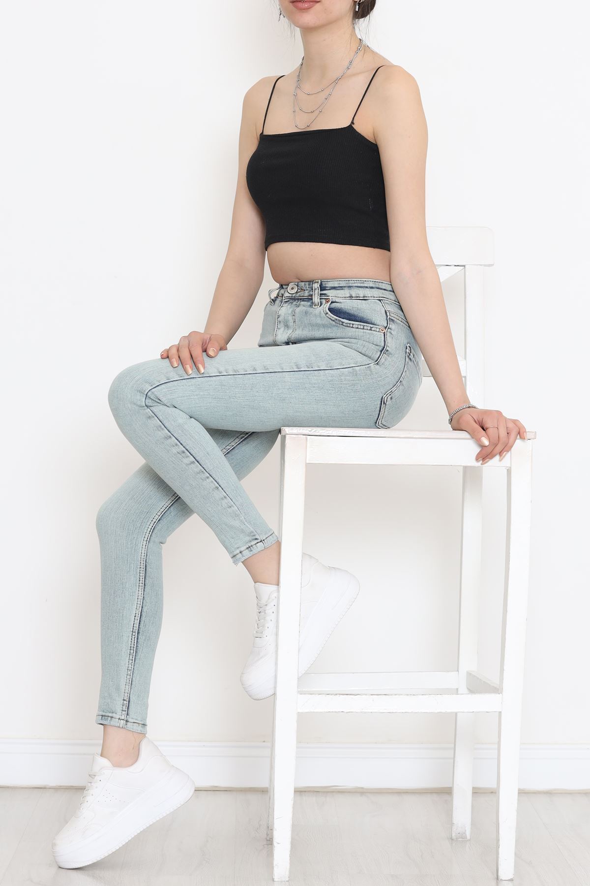 Süper Likra Kot Pantolon Yeşiltint - 9815.1431.