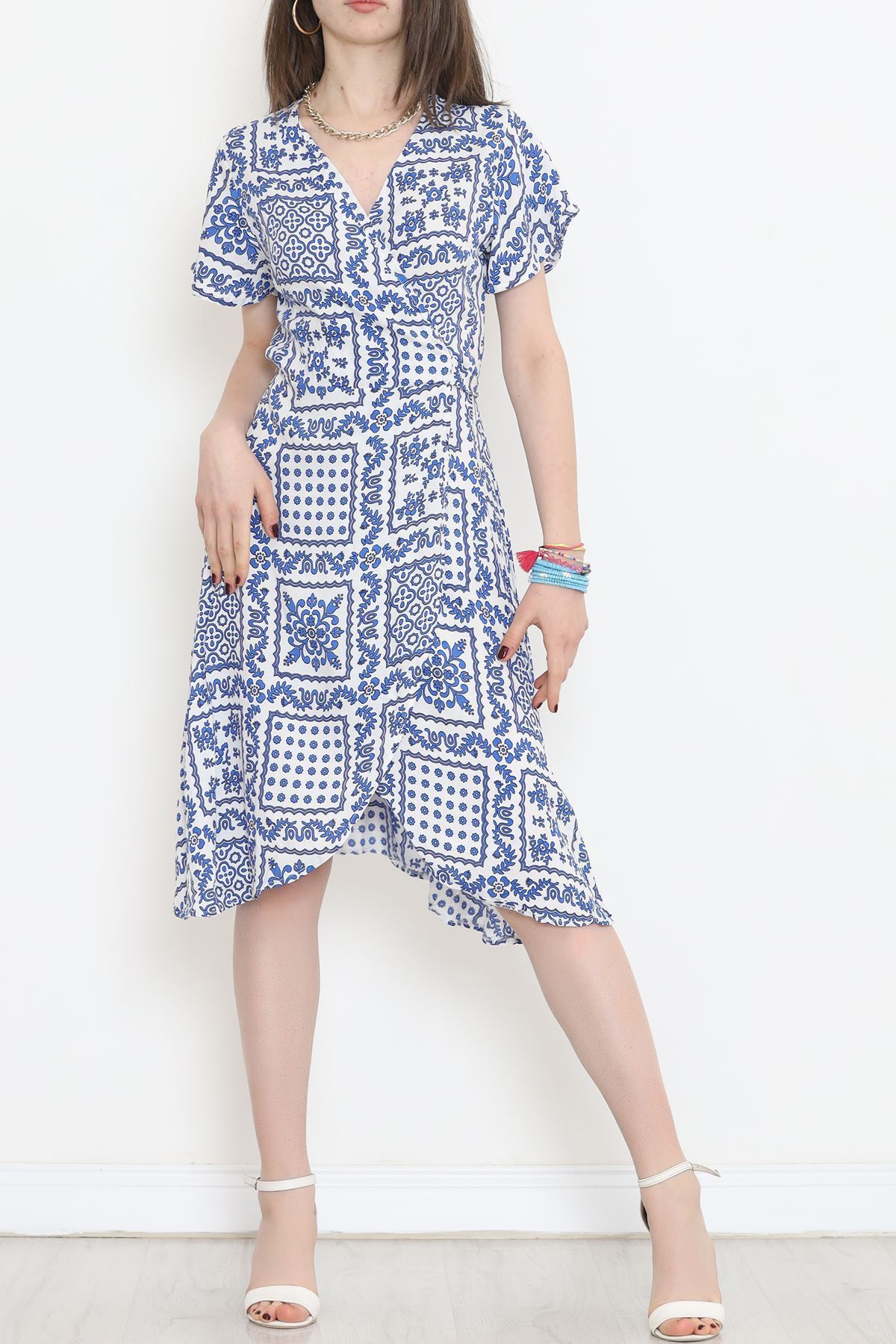 Kimono Elbise Saks - 152341.701.