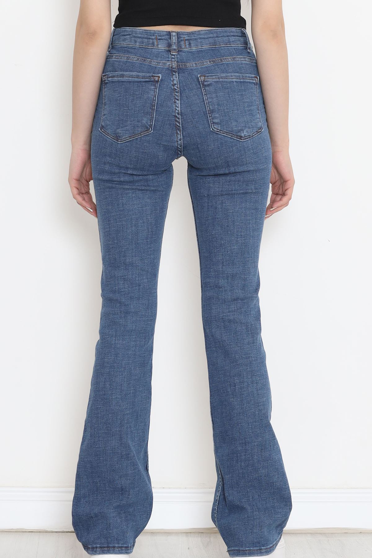 İspanyol Paça Kot Pantolon Mavi4 - 11878.1431.