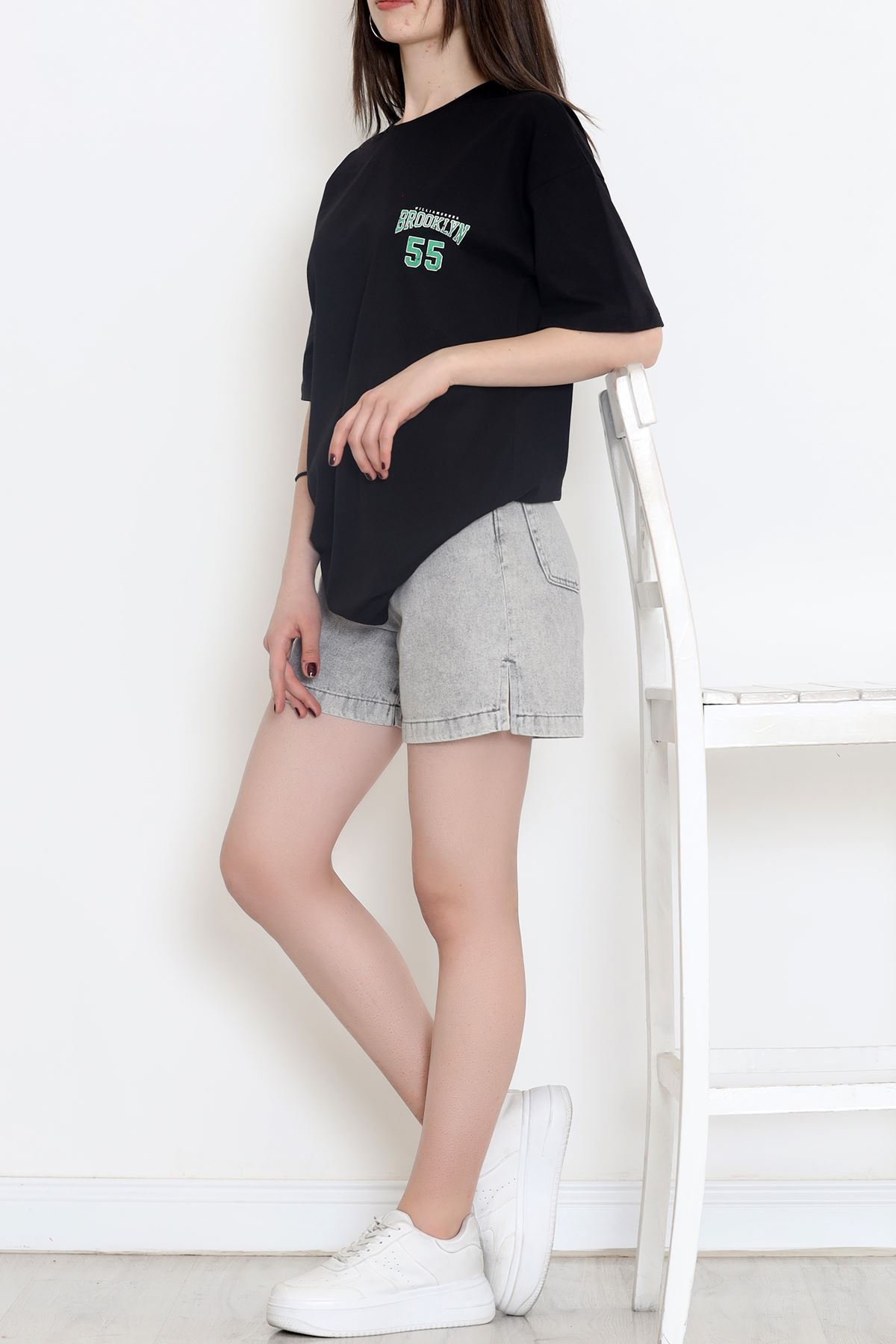 Baskılı Tişört Siyah - 17381.1778.