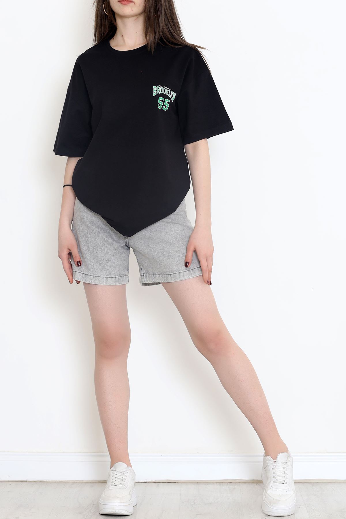 Baskılı Tişört Siyah - 17381.1778.