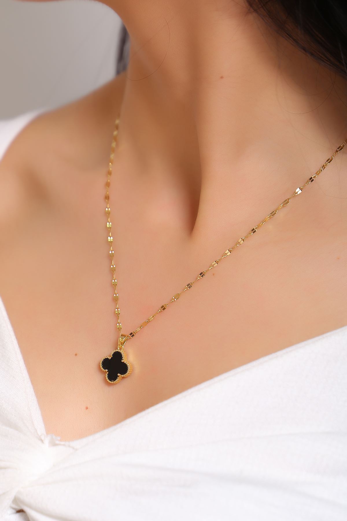 Çelik Kolye Gold4 - 17211.1805.