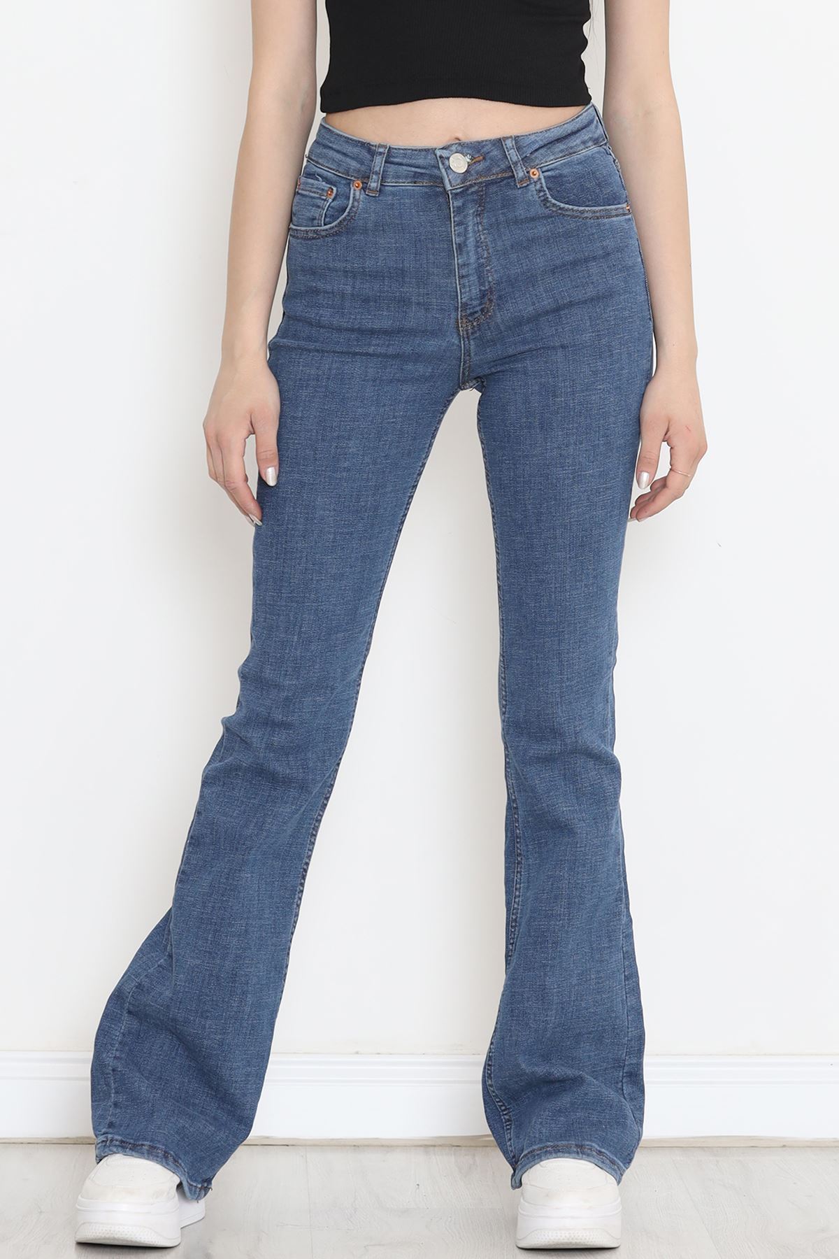 İspanyol Paça Kot Pantolon Mavi4 - 11878.1431.