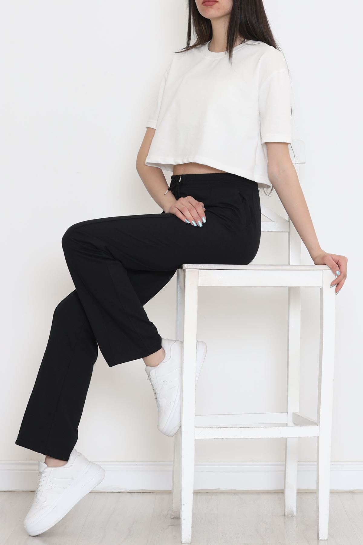 Çımalı Eşofman Altı Siyah - 16577.1799.