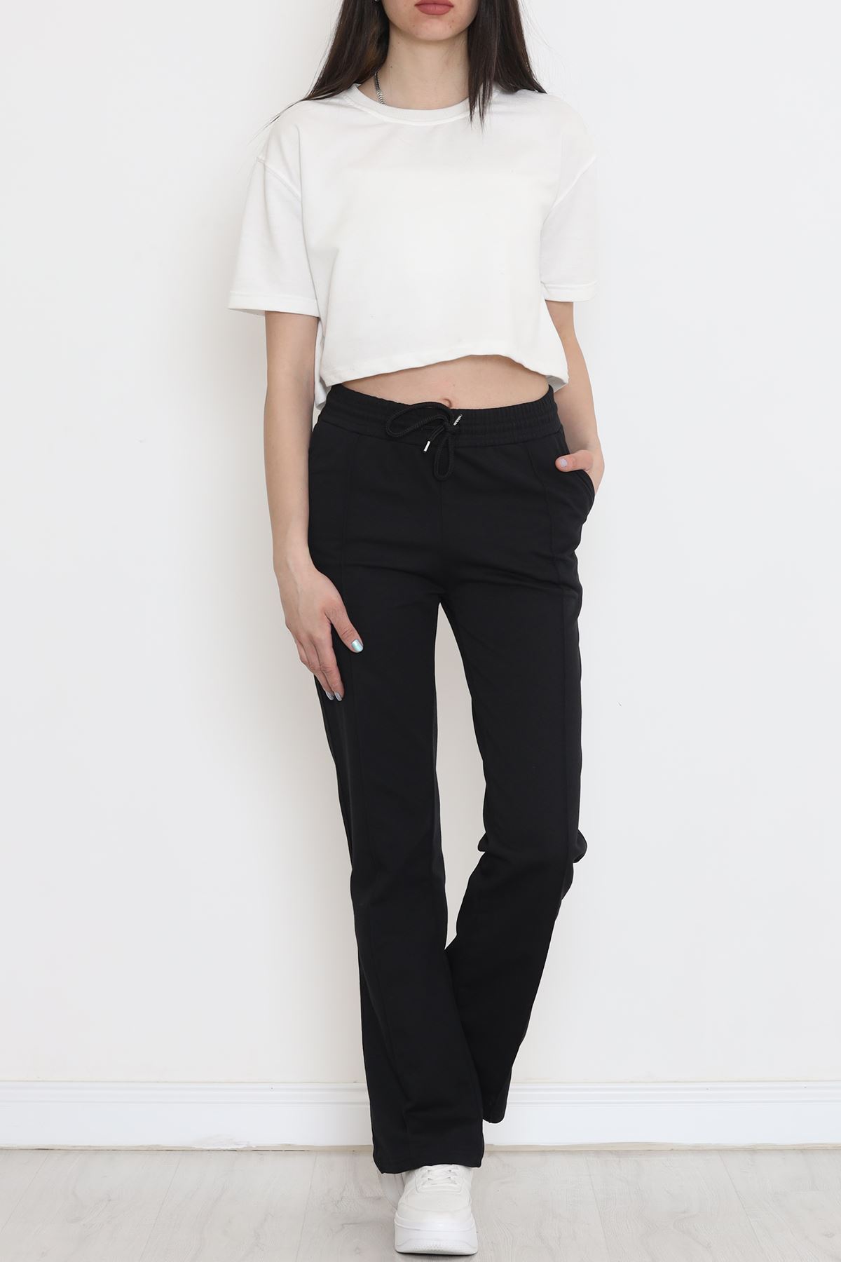 Çımalı Eşofman Altı Siyah - 16577.1799.