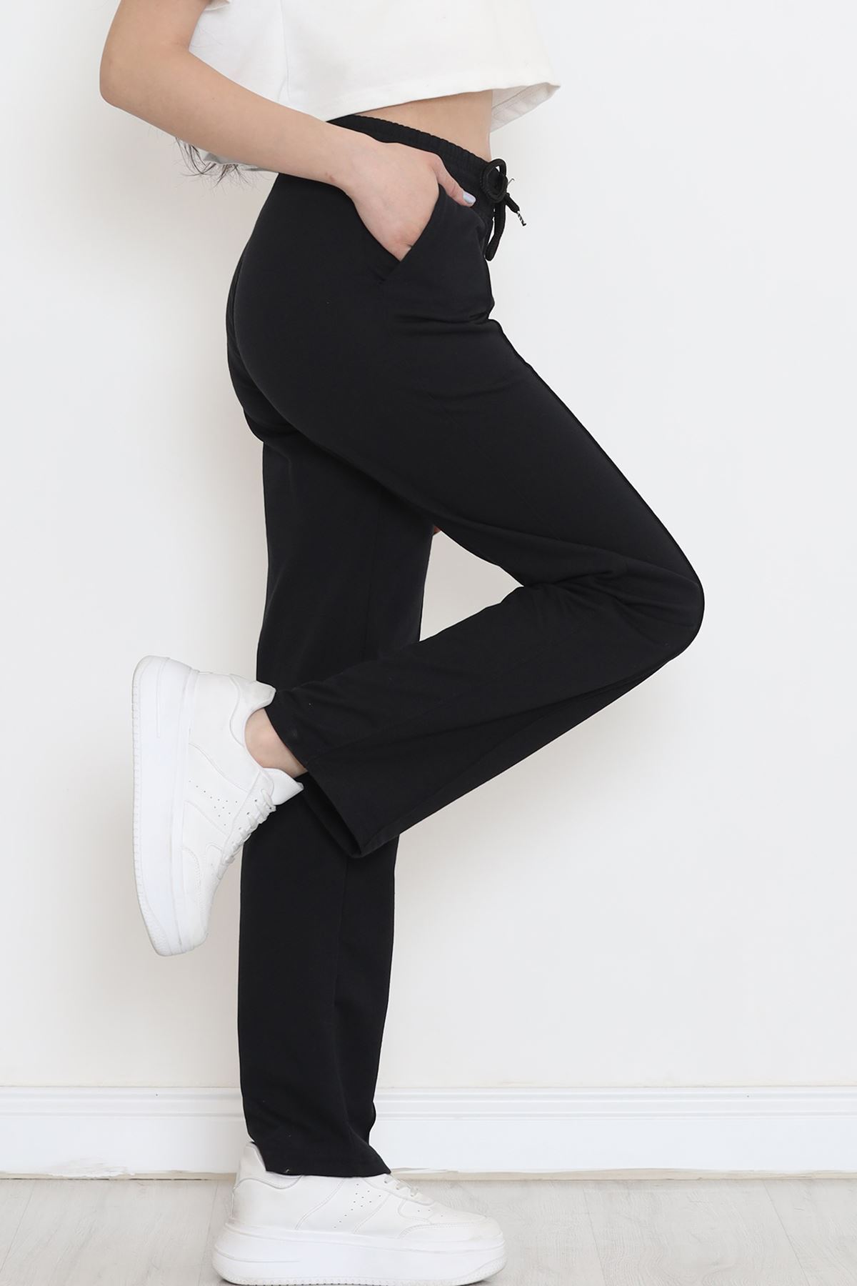 Çımalı Eşofman Altı Siyah - 16577.1799.