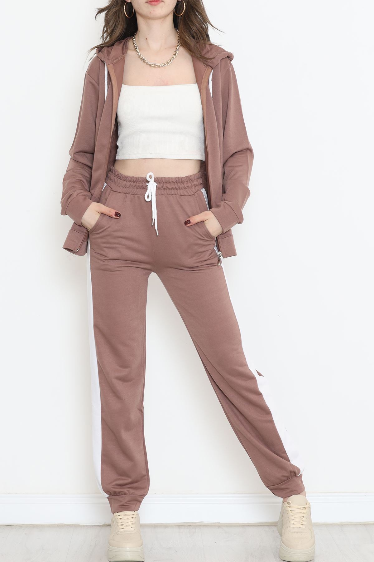 Fermuarlı Takım Kahve - 16679.5238.