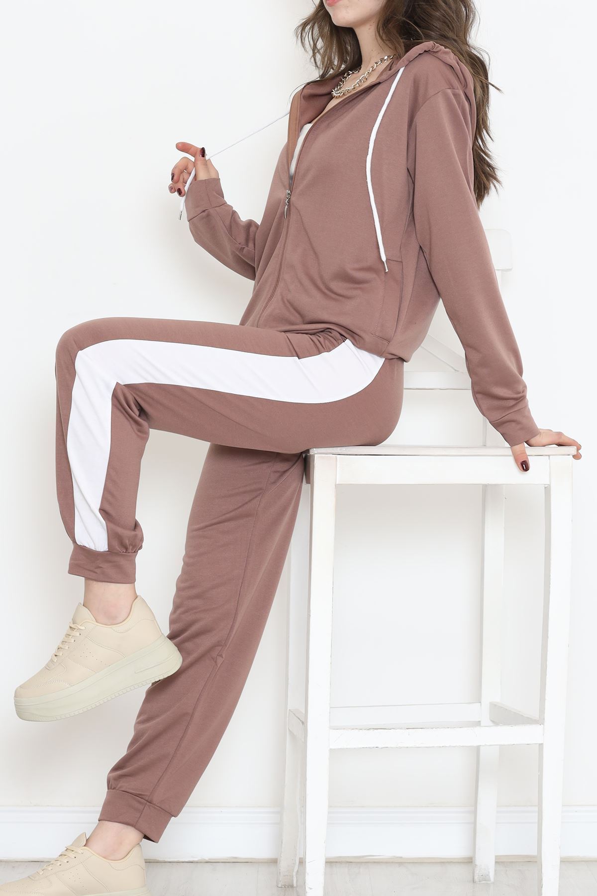 Fermuarlı Takım Kahve - 16679.5238.