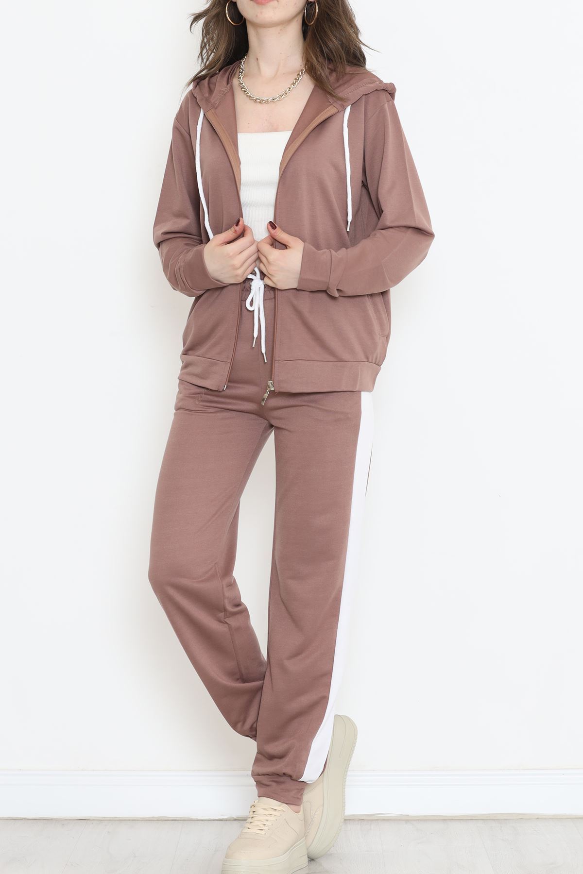 Fermuarlı Takım Kahve - 16679.5238.